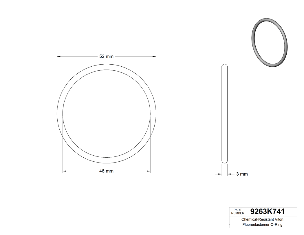 Technical drawing - 9263K741